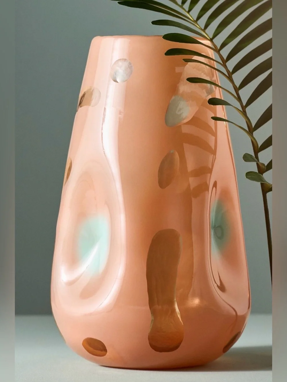 Anthropologie Aura glass vase, NEW!